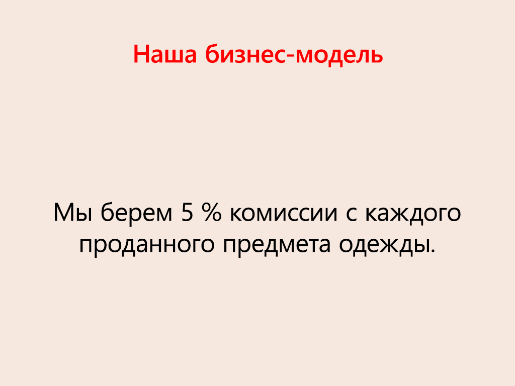 Слайд, показывающий бизнес-модель Fabrikam.