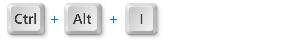 Изображение клавиш CTRL, ALT и I.