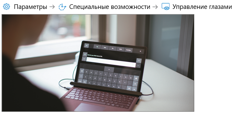 Фото - устройство для управления компьютером глазами.