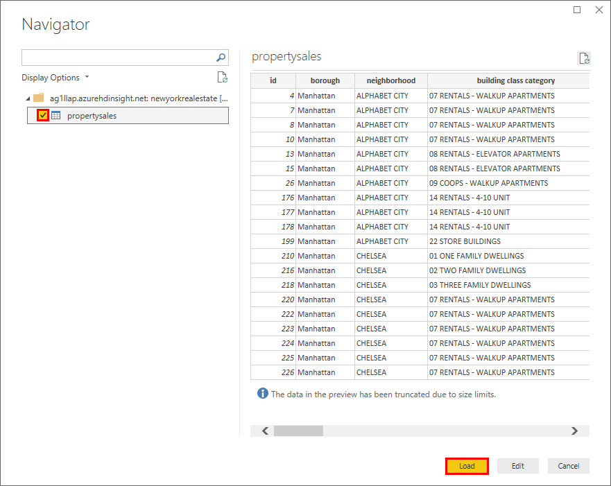 Экран Power BI Navigator