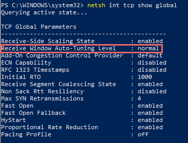 Команда командной строки для проверки уровня автотунига.