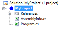 SimpleProjNewProjectNode Simple Project New Project Node