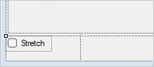 снимок экрана: элемент управления CheckBox с именем Stretch.