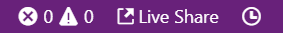 Элемент строки состояния входа в Visual Studio Code