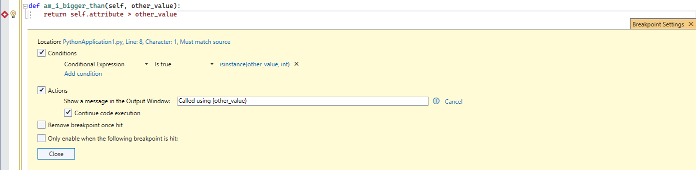 Creating a tracepoint with a breakpoint