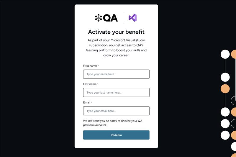 снимок экрана формы регистрации Cloud Academy и выделенной кнопки 