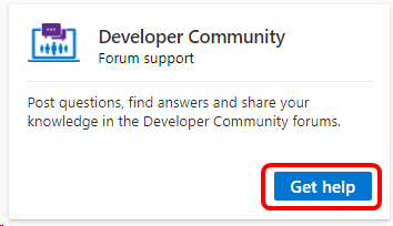 Developer Community Tile