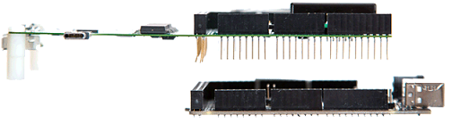 Изображение, показывающее, как выровнять контакты USB Type-C ConnEx.