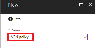 Add name for policy on conditional access page