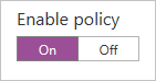 Enable policy
