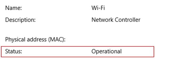 Operational network configuration