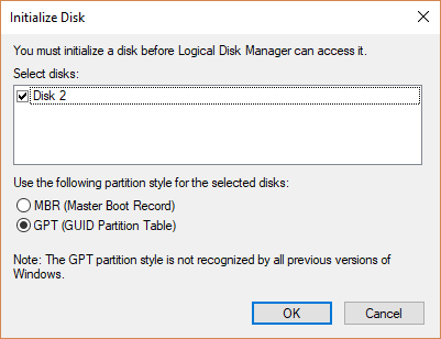 Переход с MBR на GPT без потери данных в Windows 10
