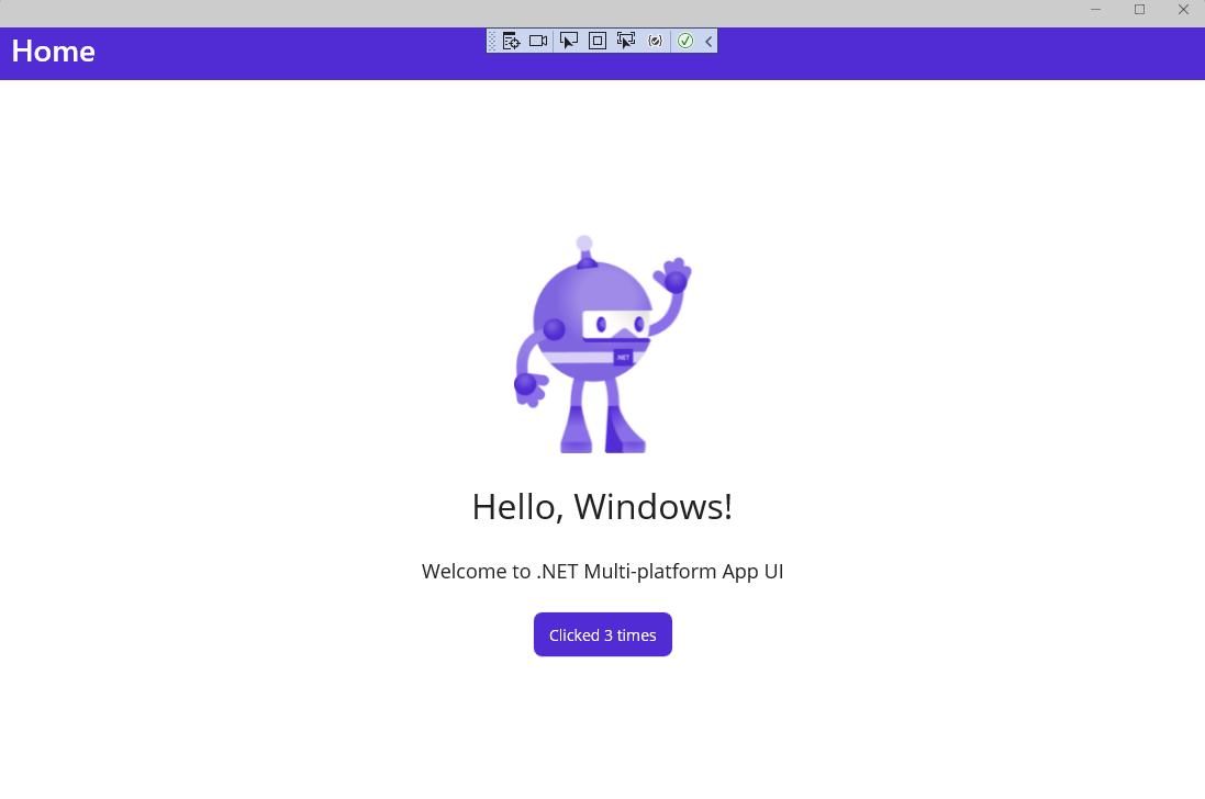 Hello World обновлено до Hello Windows с Горячая перезагрузка XAML.