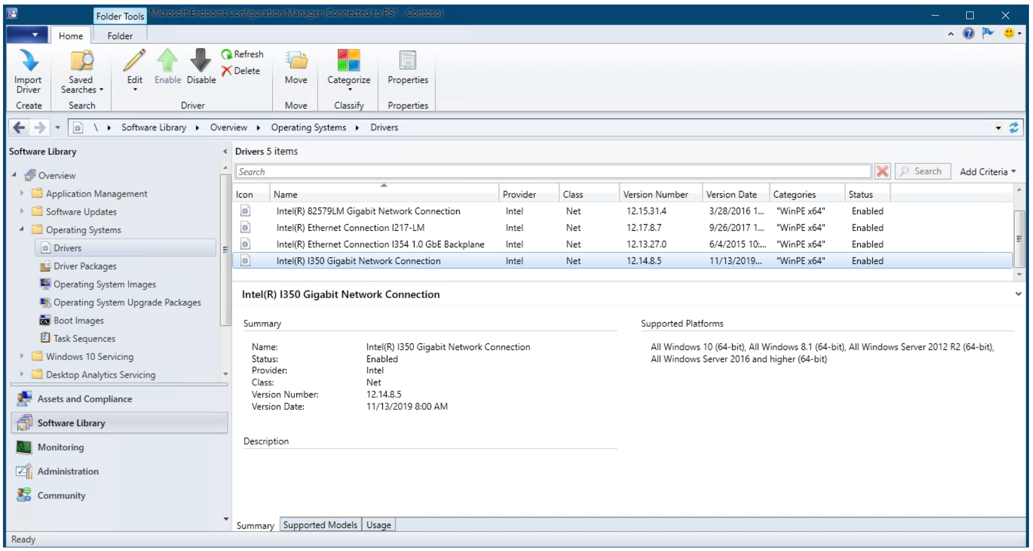 Добавление драйверов к развертыванию Windows 10 с Windows PE при помощи  Configuration Manager - Windows Deployment | Microsoft Learn