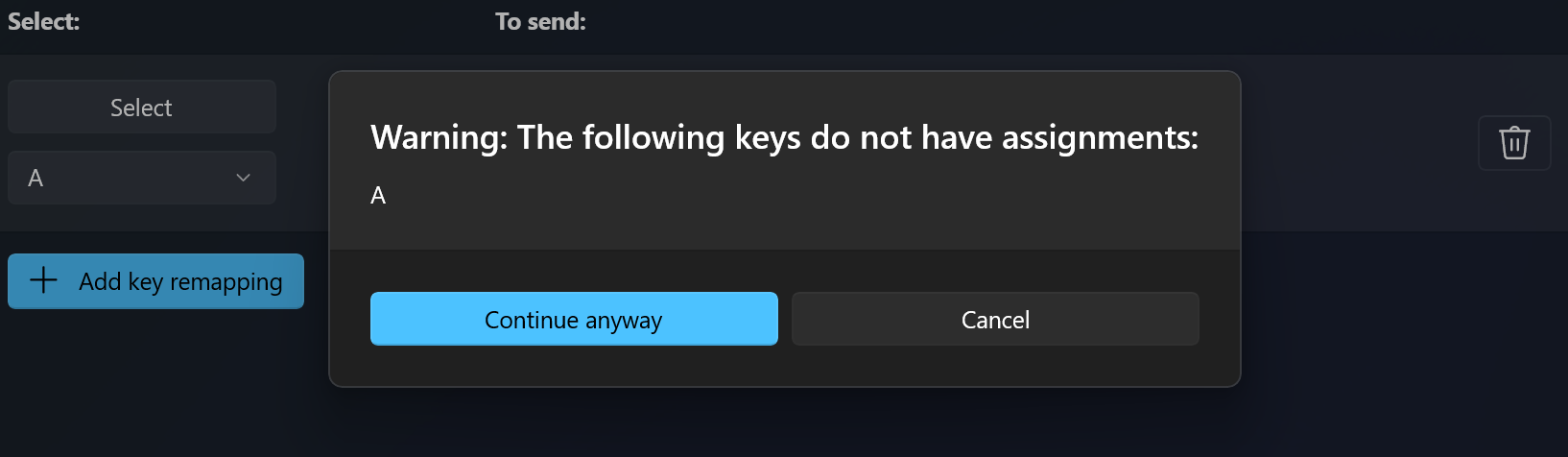 PowerToysKeyboard Manager потерянный ключ