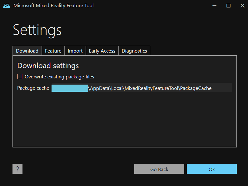 Параметры скачивания