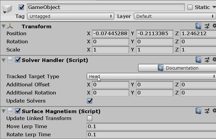 Solver Tracked Object