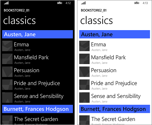 bookstore2-81 на Windows Phone, увеличенное представление