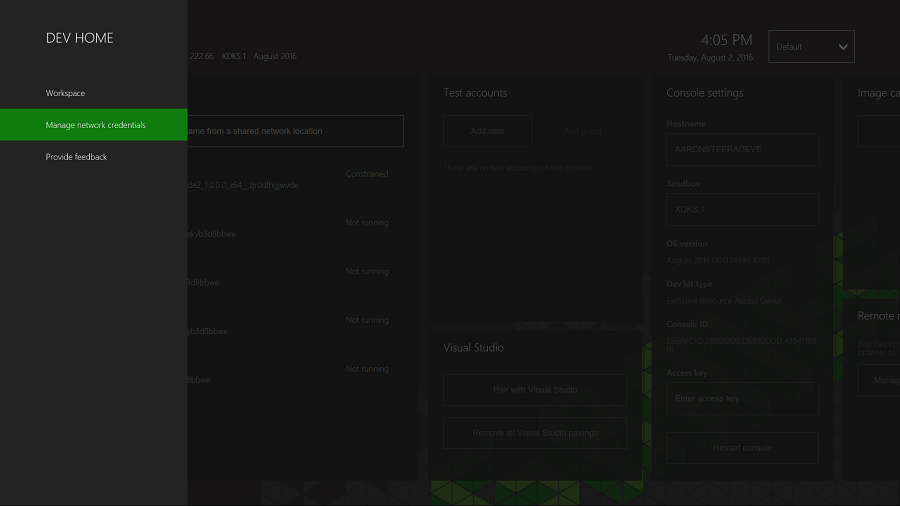 Снимок экрана: домашняя страница DEV с выделенным параметром 
