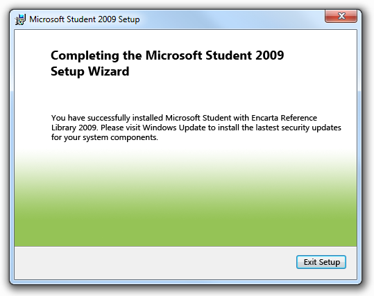 снимок экрана со страницей, на которой показана настройка, завершена 