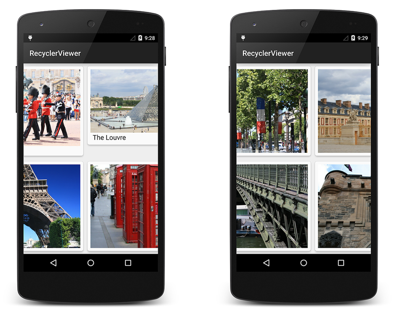 Приложение решающее фото. RECYCLERVIEW горизонтальный. Xamarin CARDVIEW. CARDVIEW И GRIDLAYOUT. Приложение для примеров по фото.