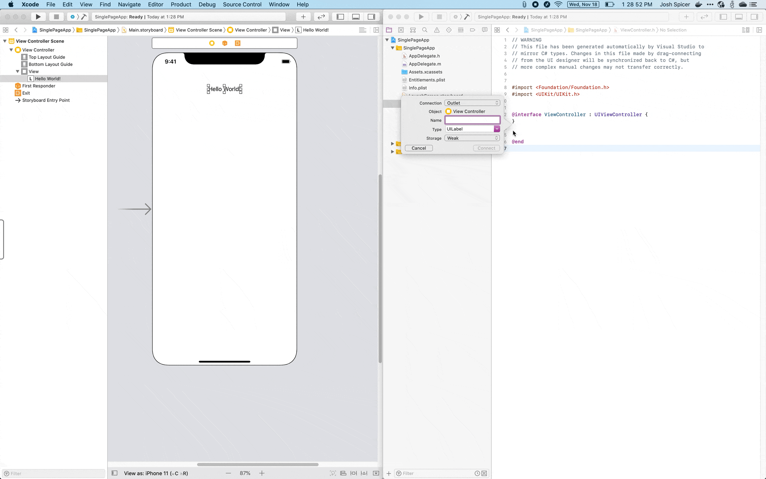 Demo Link Control
