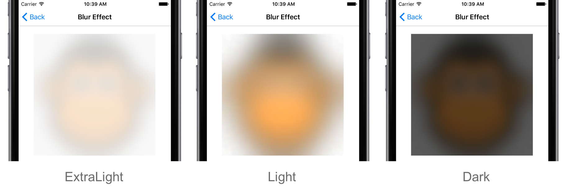 Blur Effect Platform-Specific