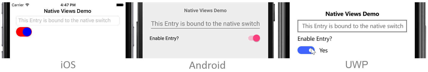Native Switch Enabled