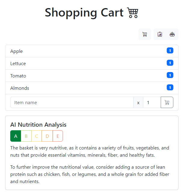 AI Shopping Cart
