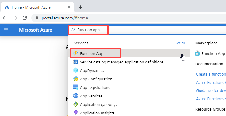 Creating an Azure Function App