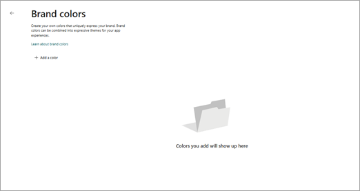 The screenshot of adding new brand colors step