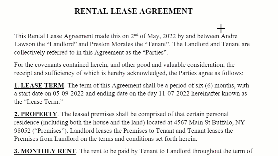 Animácia označovania viacerých slov a zlomov riadkov.