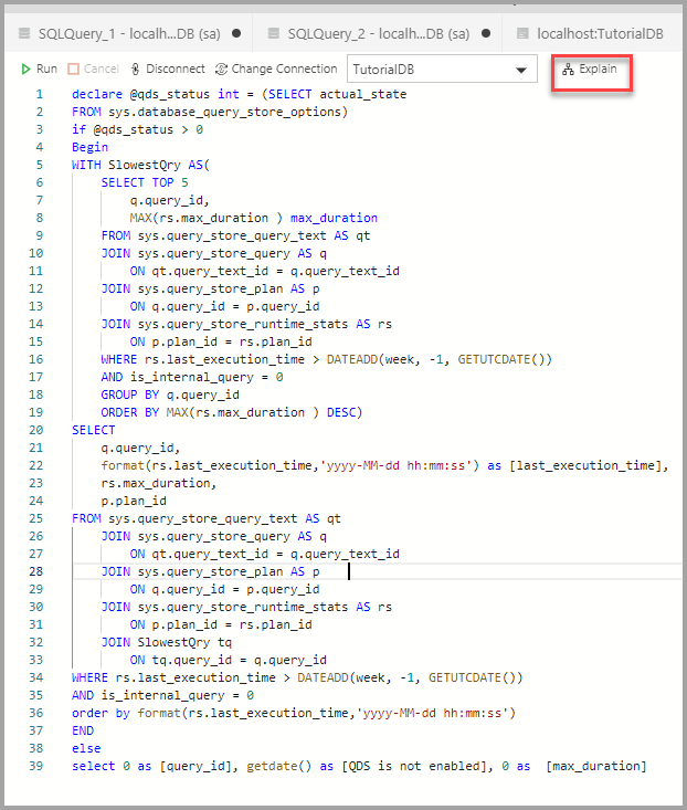 Insight QDS Explain