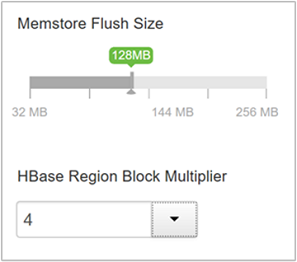 Apache HBase Region Block Multiplier.