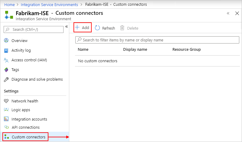 Create custom connector