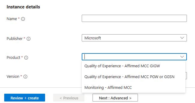 Screenshot of the Azure portal displaying a selection of Data Products from Microsoft.