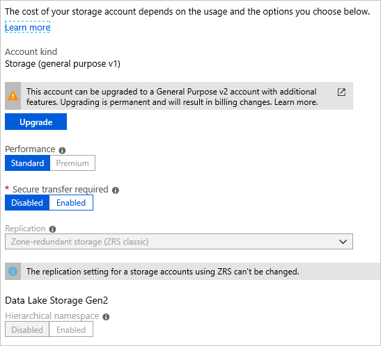 Upgrade ZRS Classic to ZRS in the Portal