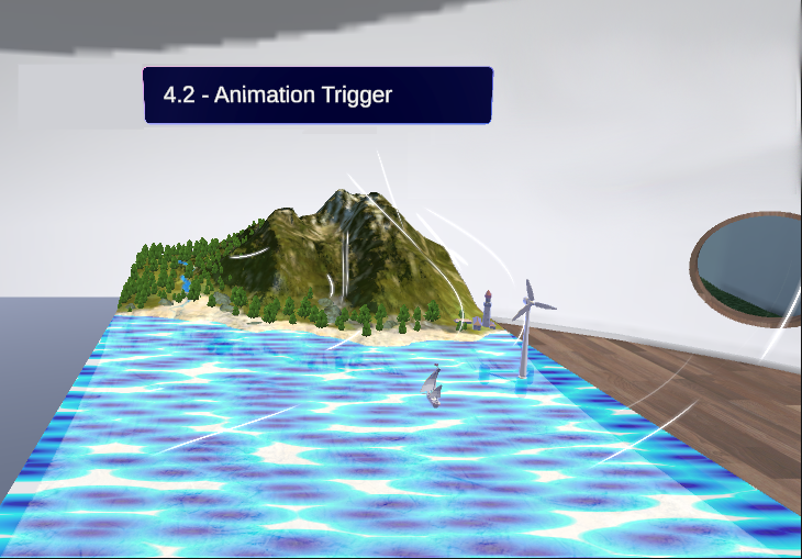 Screen shot of an animation trigger.