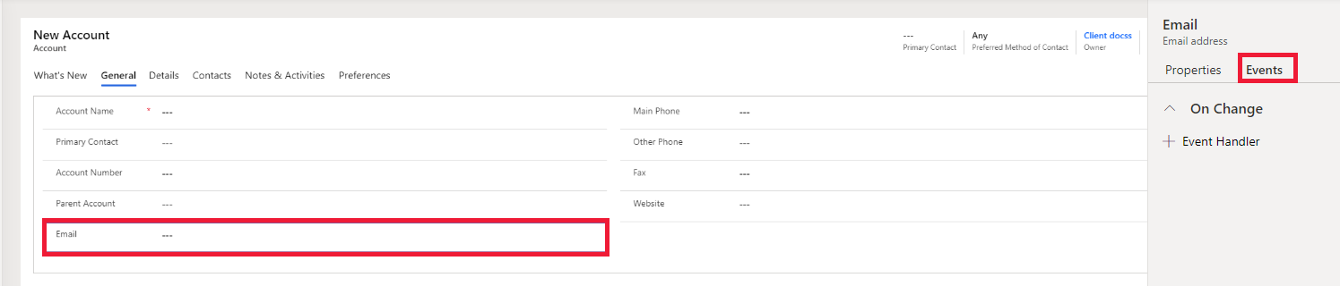 Obslužný program onchange.