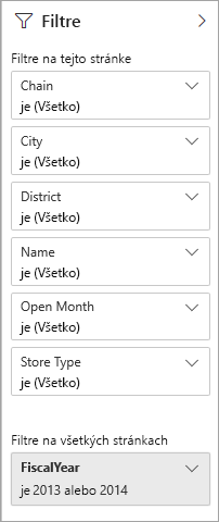 Screenshot of a visual, highlighting the options for filters in Reading view.