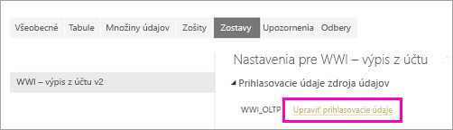 Screenshot showing Edit credentials.