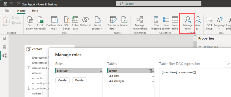 Správa rolí v Power BI.