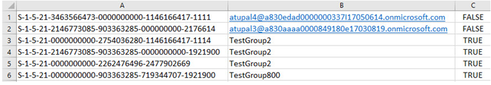 Screen shows a sample user-mapping file for SharePoint Server 2013 and 2016.