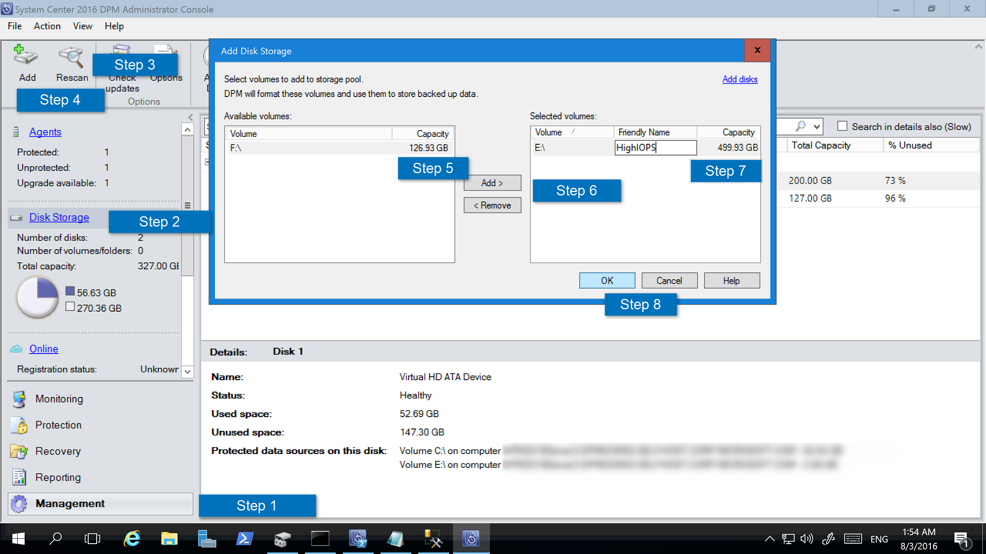 Review Disk Storage Allocation