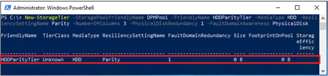 Resiliency Type Parity