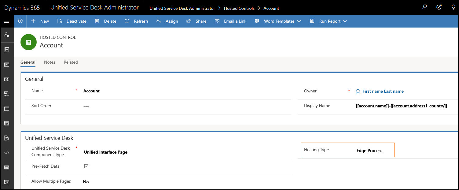 Edge Process hosted control.