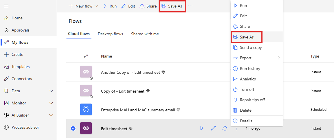 Posnetek zaslona datoteke Shrani kot.