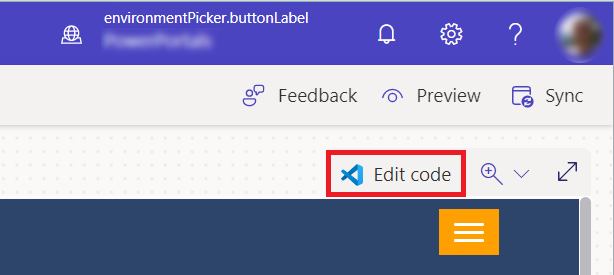 Odprtje leta Visual Studio Code iz oblikovalskega studia.