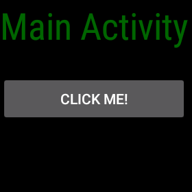 Initial screen of Wear app