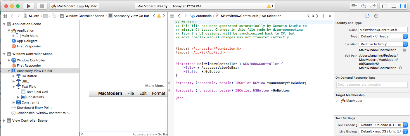 Adding the required OUtlet